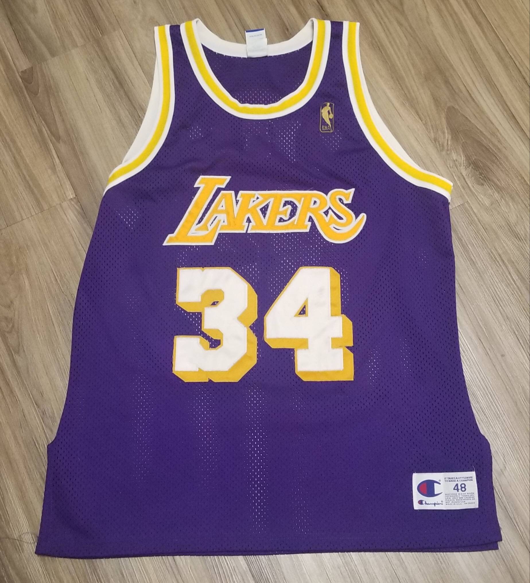 100% Authentic Shaquille O'Neal Mitchell Ness 94 95 Magic Jersey Size 48 XL  Mens