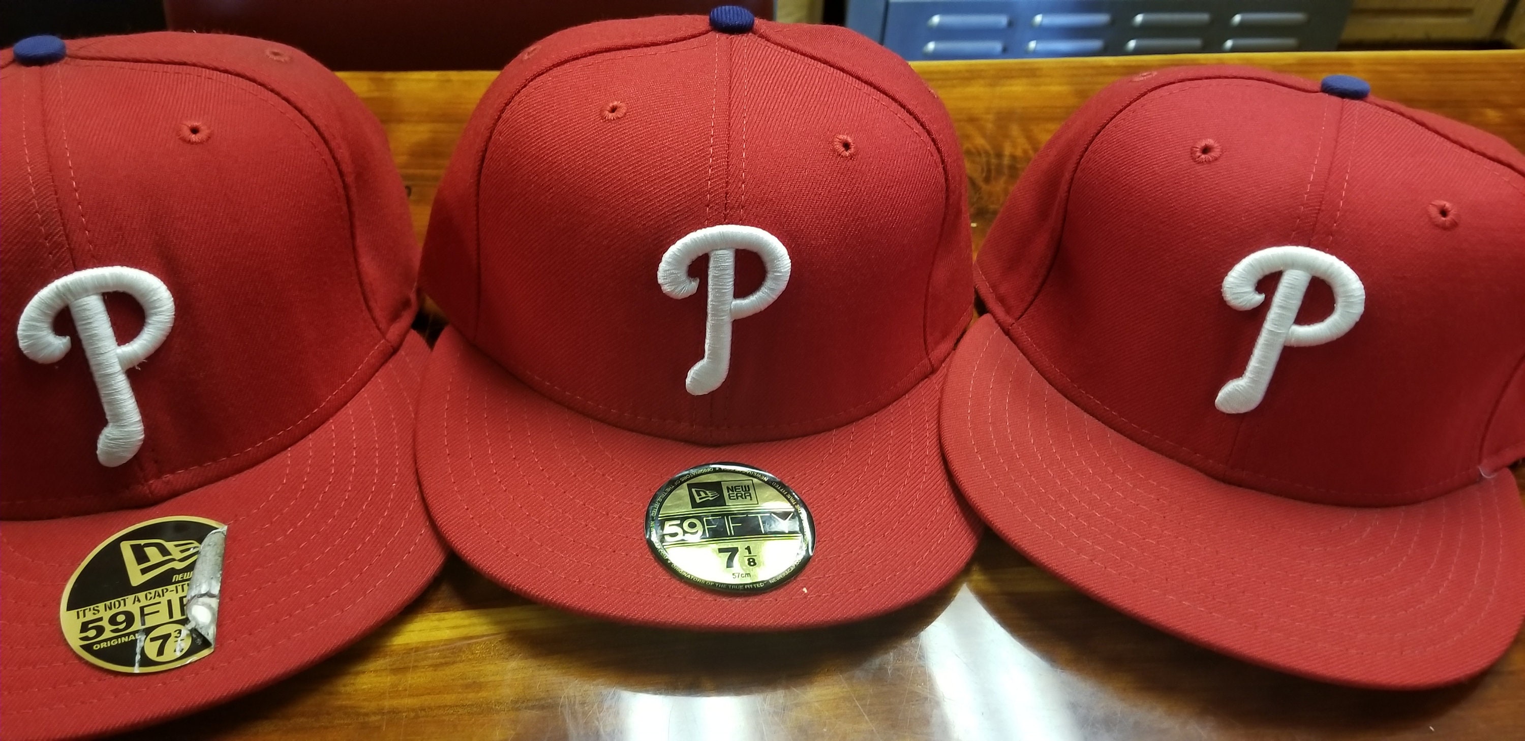 New 90s Vintage Philadelphia Phillies Era Fitted Hat Size 7 7