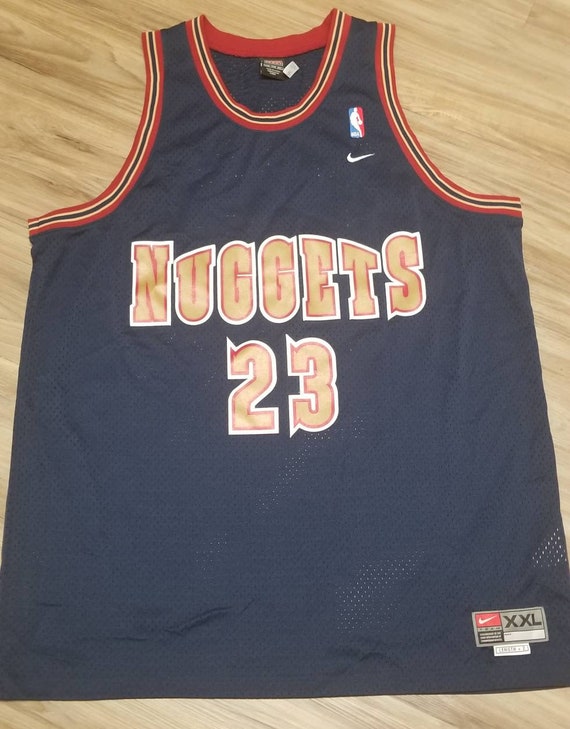 Size 2XL Nike Denver nuggets jersey, Vintage nike