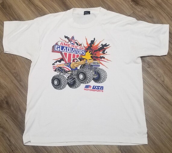 1994 American Gladiators monster truck shirt 90s m