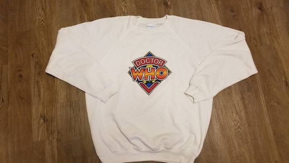 80s XL Doctor Who Crewneck, Vintage Hanes Sweater, BBC, BBC