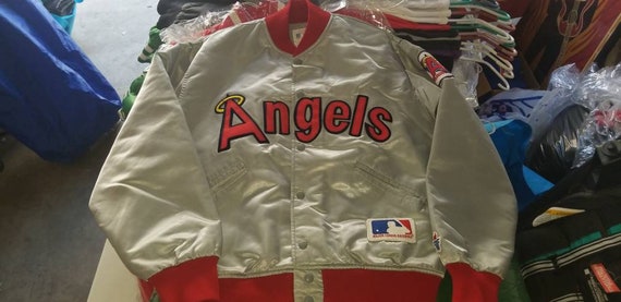 RARE! AUTHENTIC VINTAGE CALIFORNIA ANGELS RAWLINGS JERSEY 44 LARGE RARE 80S