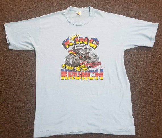 1980s king krunch monster truck shirt big foot mon