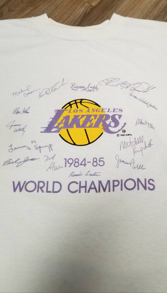 1985 vintage medium large LA Lakers shirt,lakers … - image 2