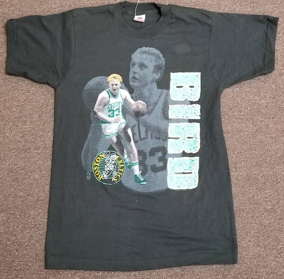 Vintage NBA Boston Celtics Larry Bird 1989 Tshirt Size Medium Made USA
