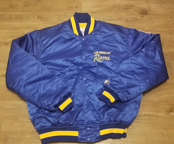 Large Rams starter jacket,90s, vintage starter jac