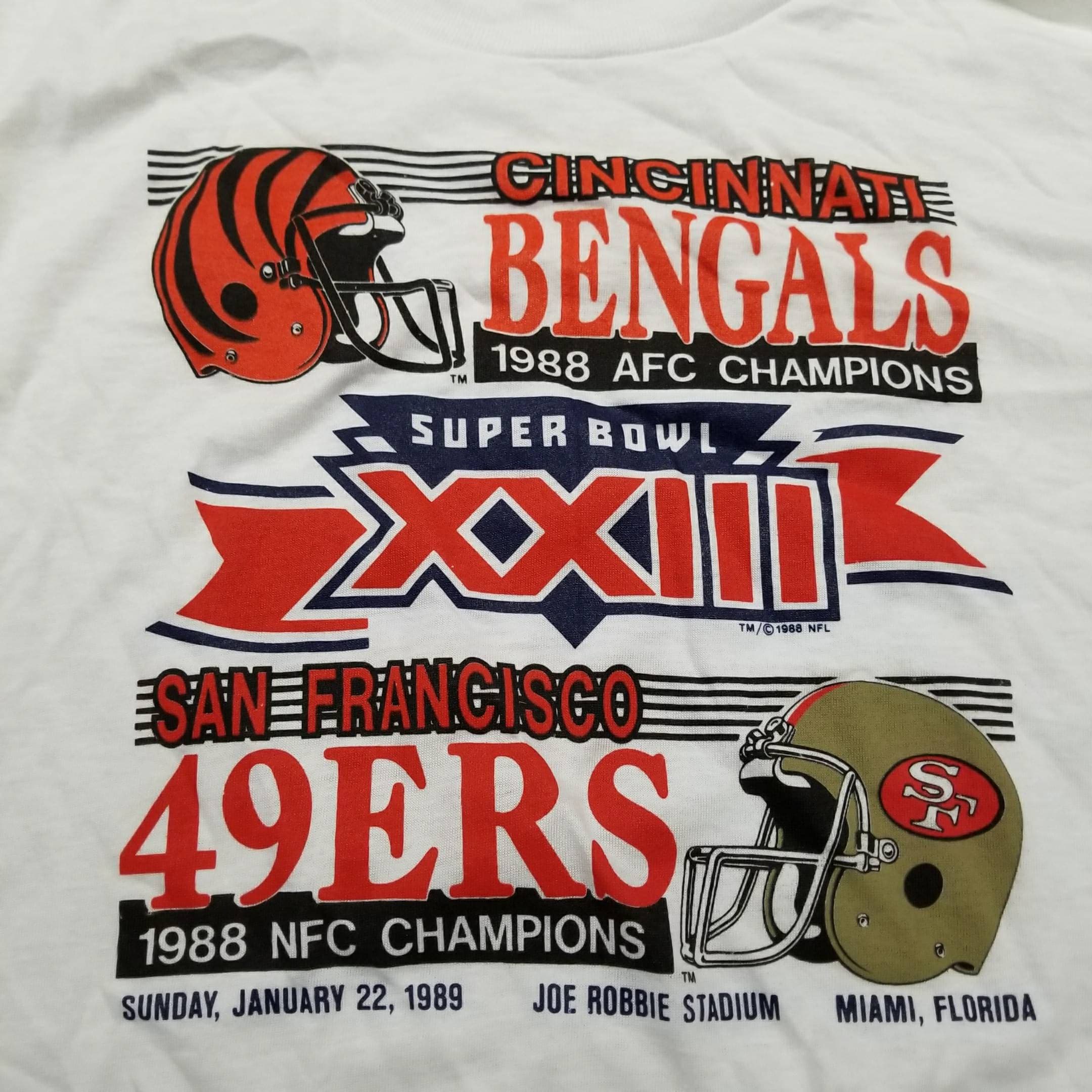 超激レア★1988 NFLスーパーボール サンフランシスコ49ERS TシャツM Vintage San Francisco 49ers 1988 NFC Champions Shirt Size Medium