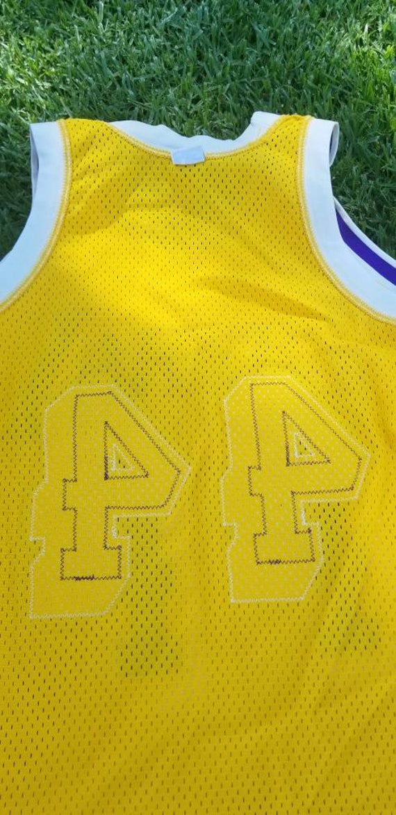 Size 46/L 1980s LA Lakers Jersey,vintage Lakers Sandknit Jersey, Jerry West  Jersey Authentic Sand Knit Jersey,los Angeles Lakers Jersey -  Canada