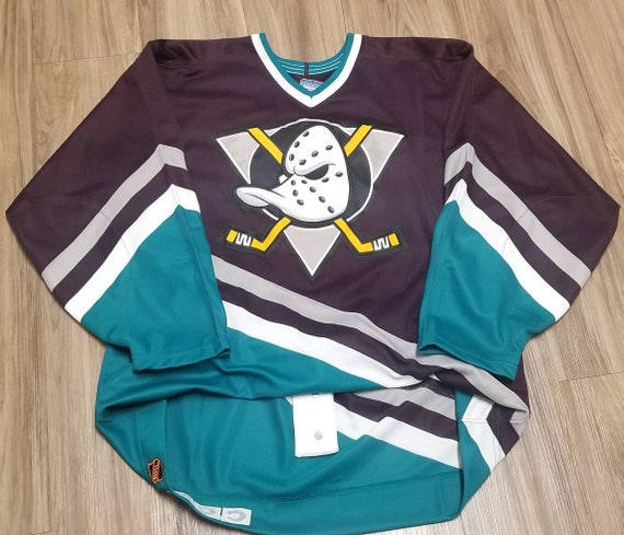 Anaheim Mighty Ducks Jerseys - 1990 Alternate Custom NHL Throwback