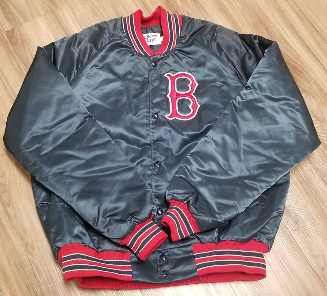 1980s Boston Red Sox Chalkline Jacket,80s Red Sox Jacket