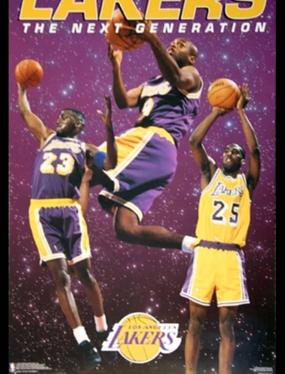 New Original 1990-1996 LA Lakers Champion Shorts Shorts Size 