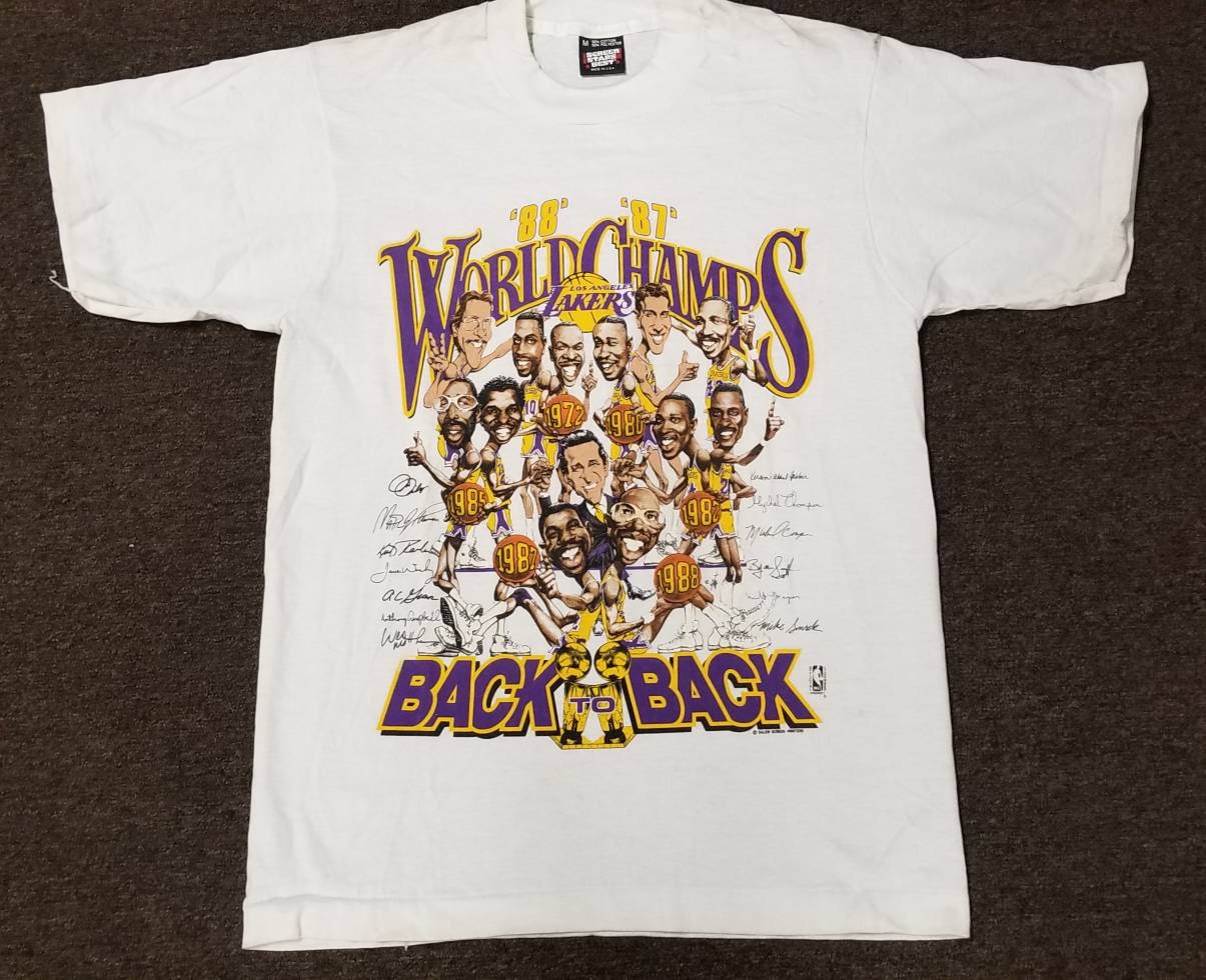 1988 Vintage L LA Lakers Shirt Lakers Nba Finals Shirt Los 