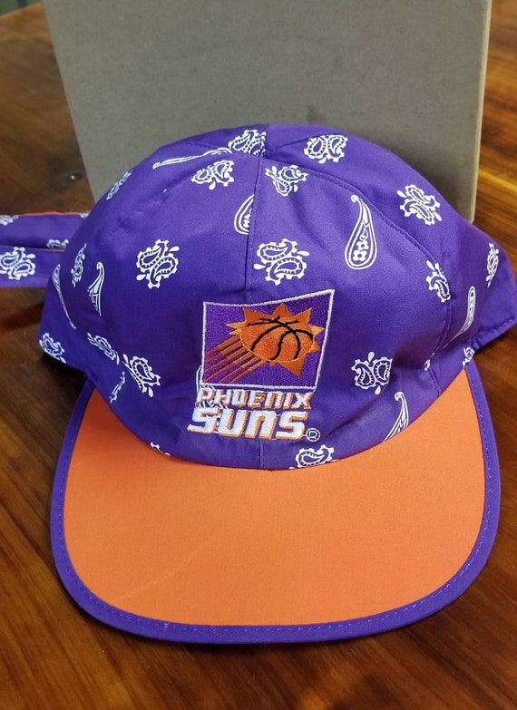 Vintage 1990s PHOENIX SUNS Big Logo Snapback Cap - AJD Signature - Script  Hat