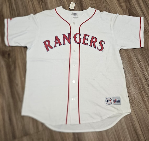 Secondhandgrandslam 1994-1998 Texas Rangers shirt,90s Texas Rangers Jersey, 90s Rangers jersey,vintage Rangers jersey,large Texas Rangers Shirt