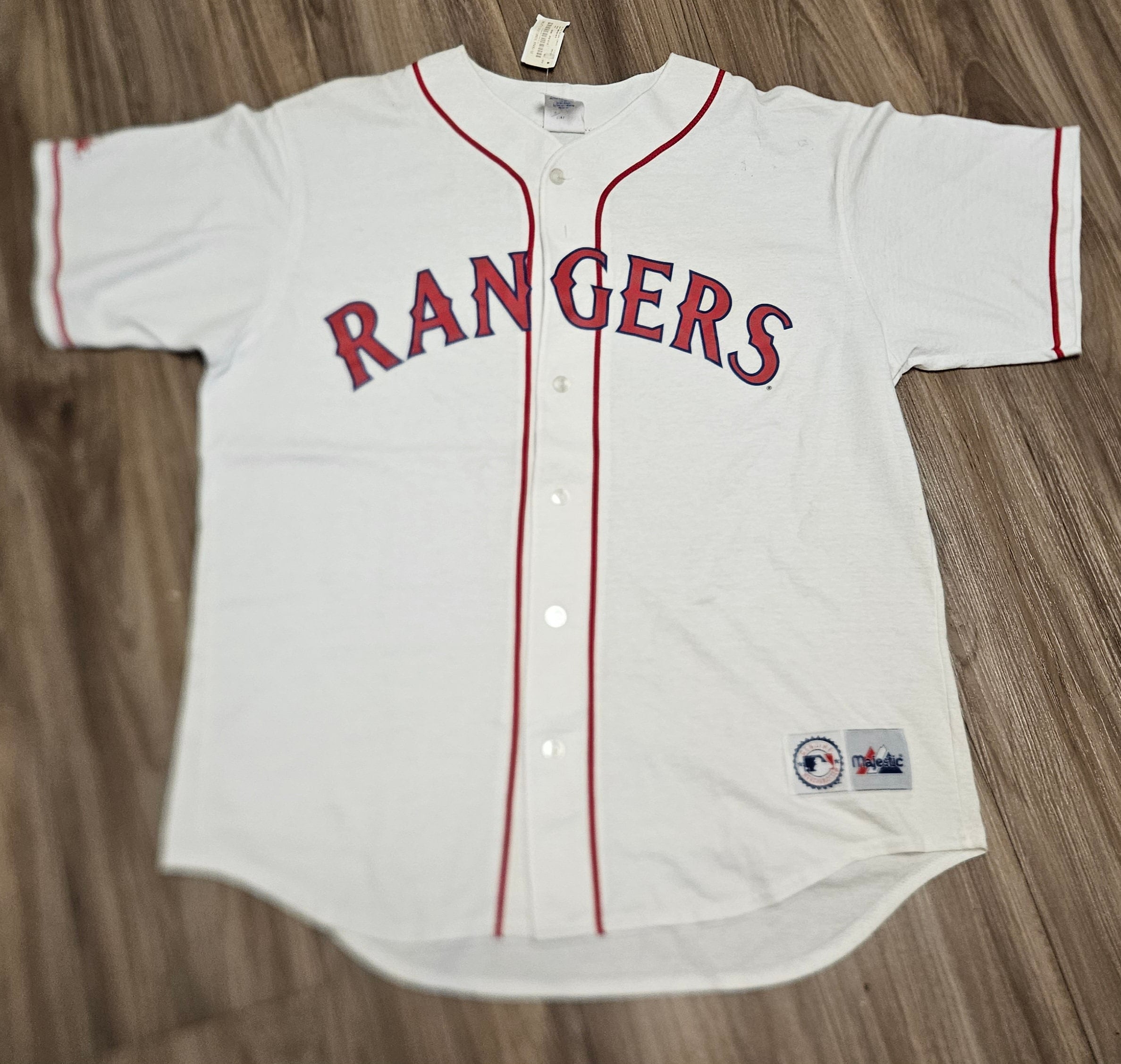 Men's Texas Rangers Mexican White Alternate Collection Jersey - All Stitched