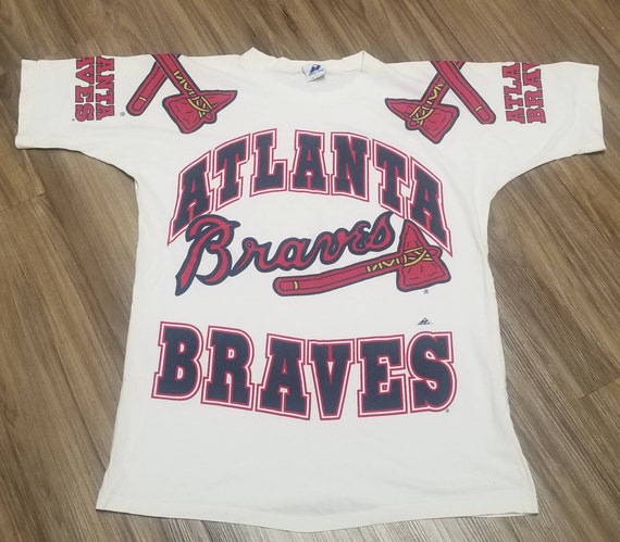 Atlanta Braves Vintage 90's MLB Crewneck Sweatshirt