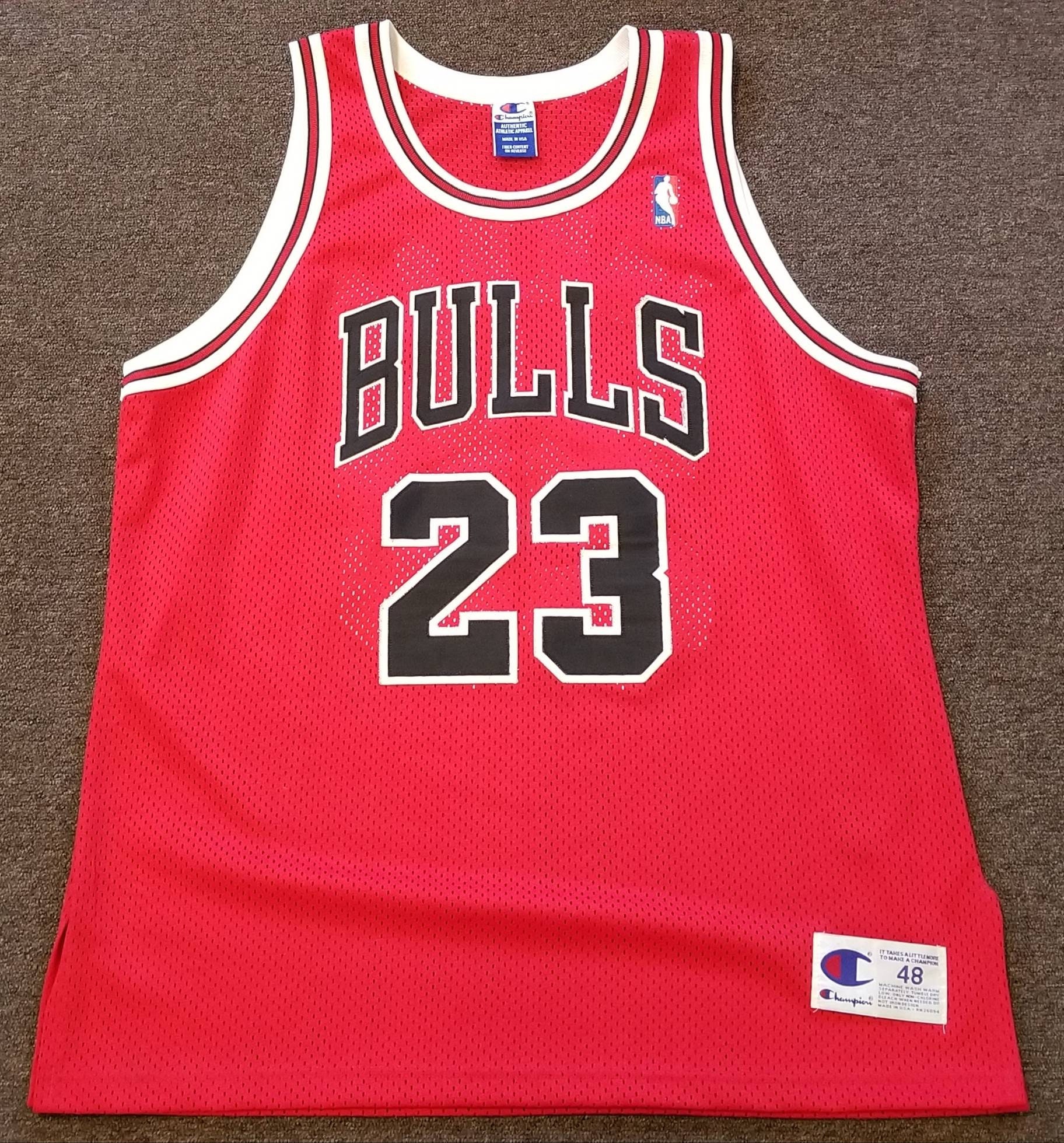 FleecenStuff Champion NBA Jersey Chicago Bulls Number 7 Merced Bulls Tank Top Vintage NBA