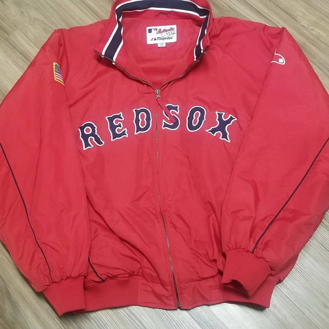 Vintage 90s Varsity Bomber Jacket Majestic Boston Red Sox -  India