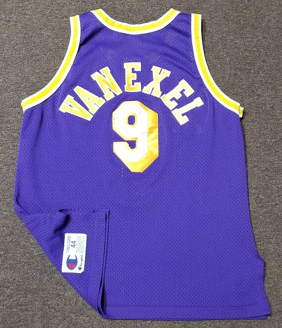 Champion, Shirts, Vintage Champion Lakers Nick Van Exel Jersey Size Large