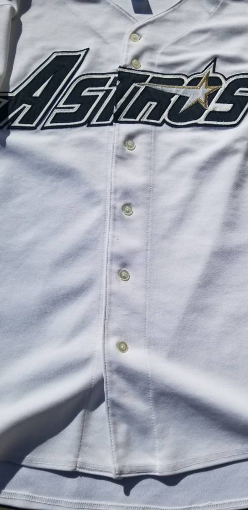 90s houston astros jersey russell authentic diamond jersey Etsy