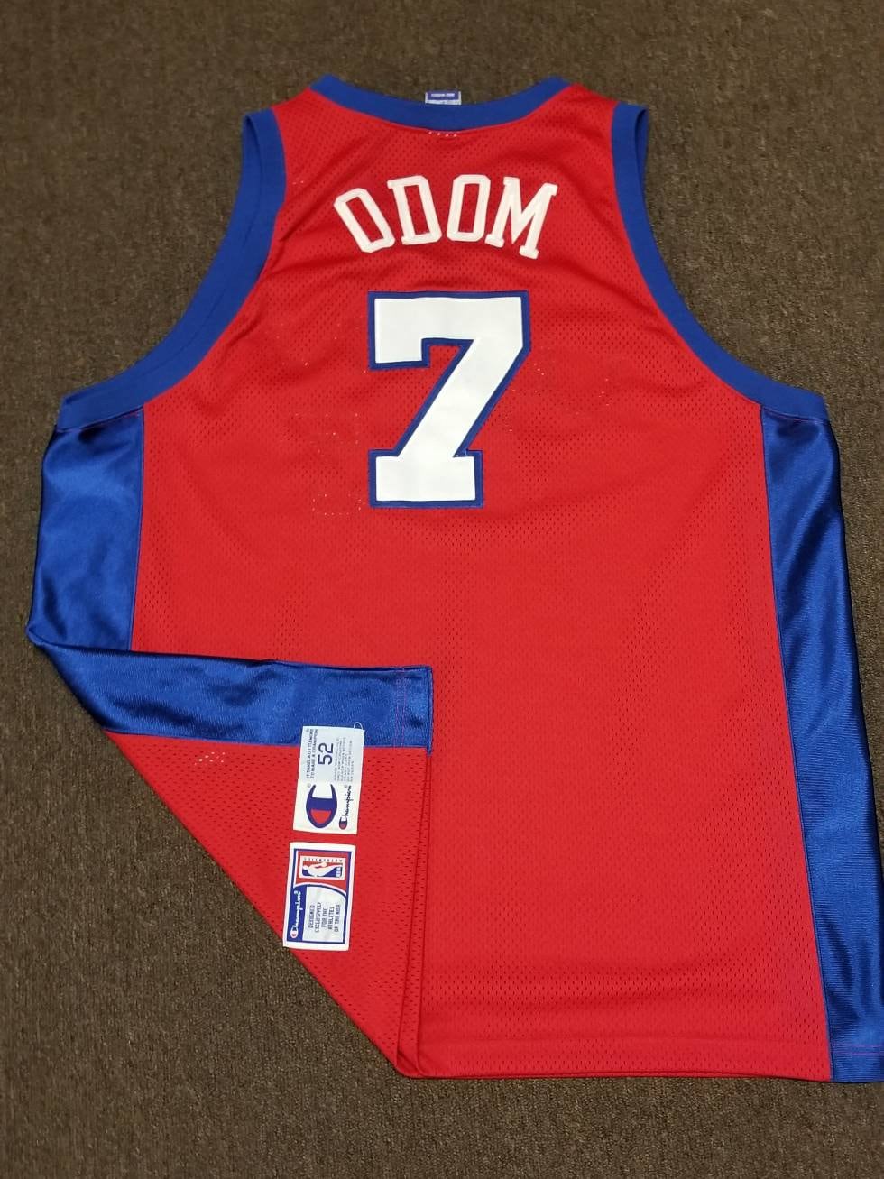 1999-2000 Lamar Odom La Clippers Champion Jersey, Clippers