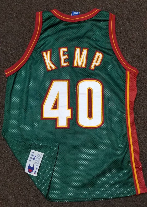 Original 19951996 shawn kemp jersey,sonics champion … Gem