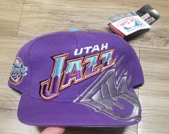 New 1998-2003, vintage Utah Jazz hat,90s jazz hat, utah jazz big logo hat