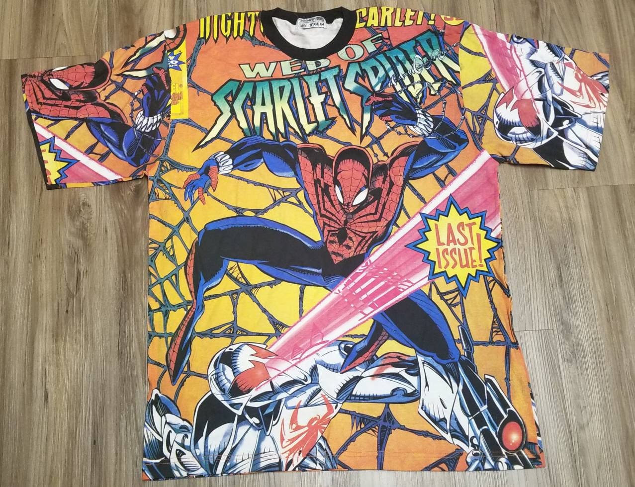 1996 90s marvel comic camiseta vintage spider man shirt 90s spider man shirt scarlett spider shirt 90s spiderman shirt 90s marvel shirt Etsy Mexico