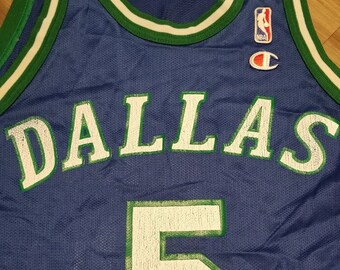 Vintage 1994-96 Dallas Mavericks x Jason Kidd Champion JERSEY
