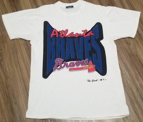 1996 Atlanta Braves Shirtvintage Atlanta Braves Shirt 90s -  Denmark