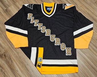 BRYAN TROTTIER  Pittsburgh Penguins 1992 Home CCM Throwback Hockey Jersey