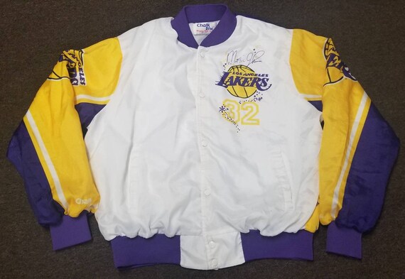 Original 1990-1991 LA Lakers jacket,Lakers chalkl… - image 3