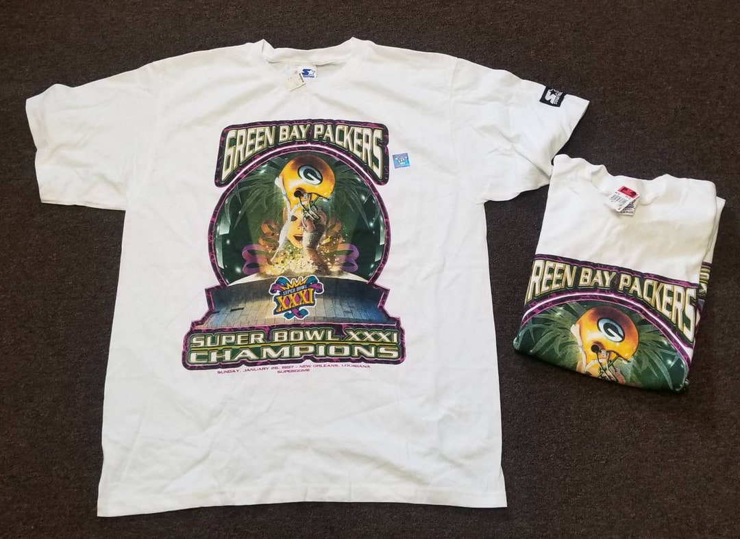 1997 Super Bowl 31 Green Bay Packers Shirt,green Bay Packers