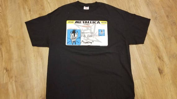 2XL metallica shirt, metallica tee double sided