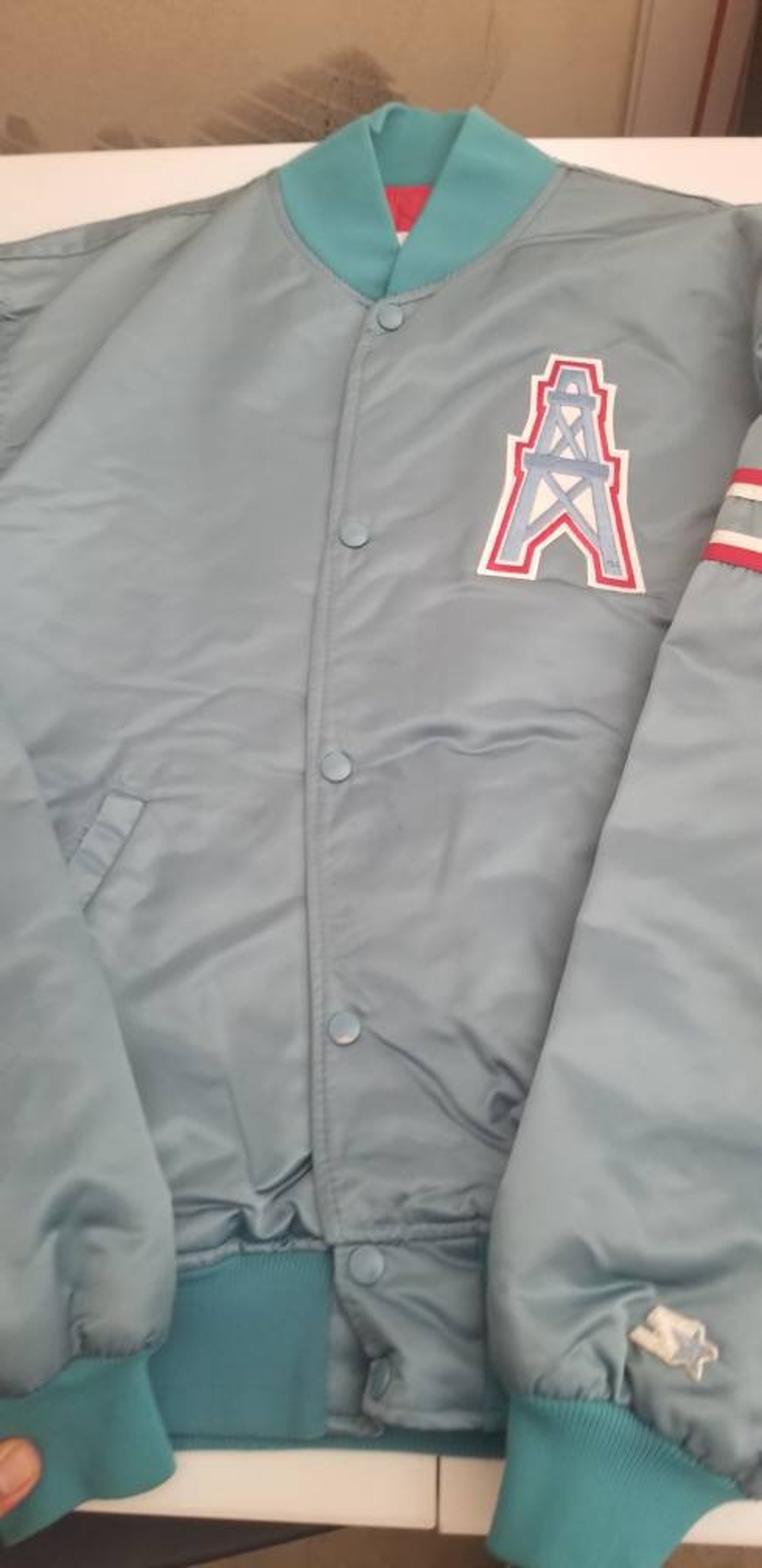 Used XL Houston Oilers Starter Jacket Vintage 80S 90s Vintage Etsy