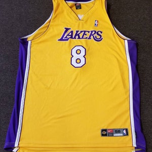 KOBE Bryant LA Los Angeles Lakers NBA basketball jersey Size 52 XL black #8  mens