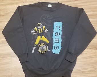 New 1987 Large LA Rams sweater,80s LA Rams sweatshirt,vintage rams sweatshirt,80s rams sweatshirt,LA rams Salem Sportswear sweatshirt