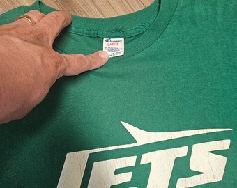 80s チャンピオン　NEW YORK JETS シャツ L champion 80s CHAMPION 