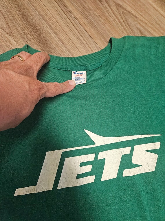 80s チャンピオン　NEW YORK JETS シャツ L champion 80s New York Jets Shirt,vintage Jets Shirt,jets Champion Shirt,80s