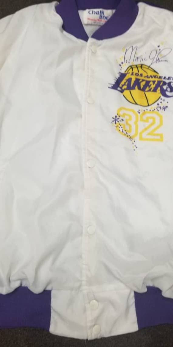 Original 1990-1991 LA Lakers jacket,Lakers chalkl… - image 5