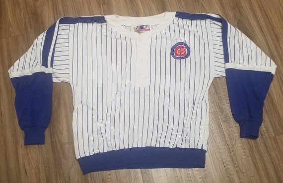 XL 90s chicago cubs starter sweater,chicago cubs s