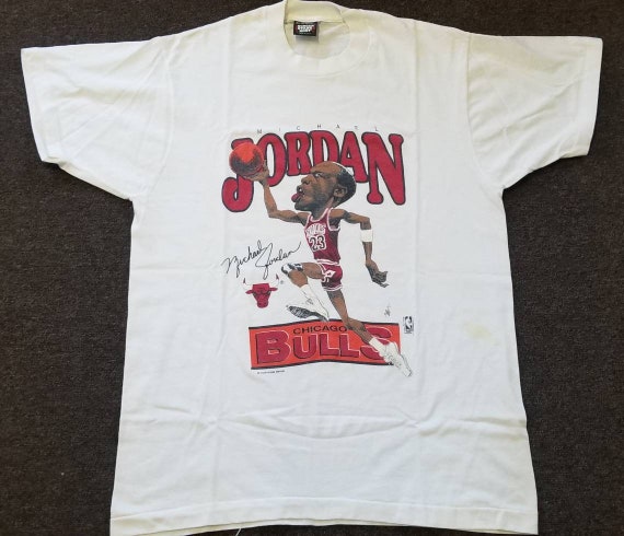 Used original 1987-88 vintage chicago bulls shirt