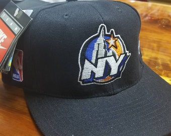 1998 knicks hat, 1998 new Nike nba all Star game hat,90s Knicks hat,90s new york knicks hat,vintage Knicks hat