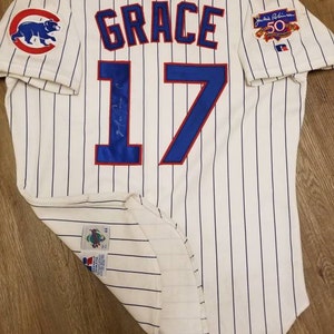 Mark Grace Chicago Cubs Vintage Russell Athletic Diamond Collection  Baseball Jersey (40)