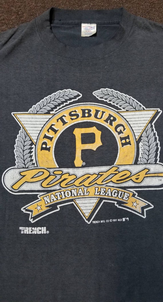 Mens large 1991 Pittsburgh pirates shirt, 90s Pit… - image 3