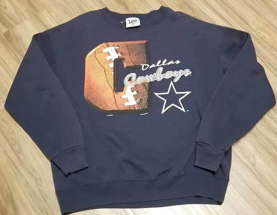純正特注品 Vintage Dallas Cowboys Sweatshirt XL 1996 Nutmeg Mills 90s Blue  Crewneck 海外 即決