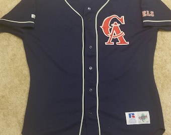 Vintage 90s Russell Athletic Diamond Collection MLB Anaheim Angels Jersey  Sz 48 