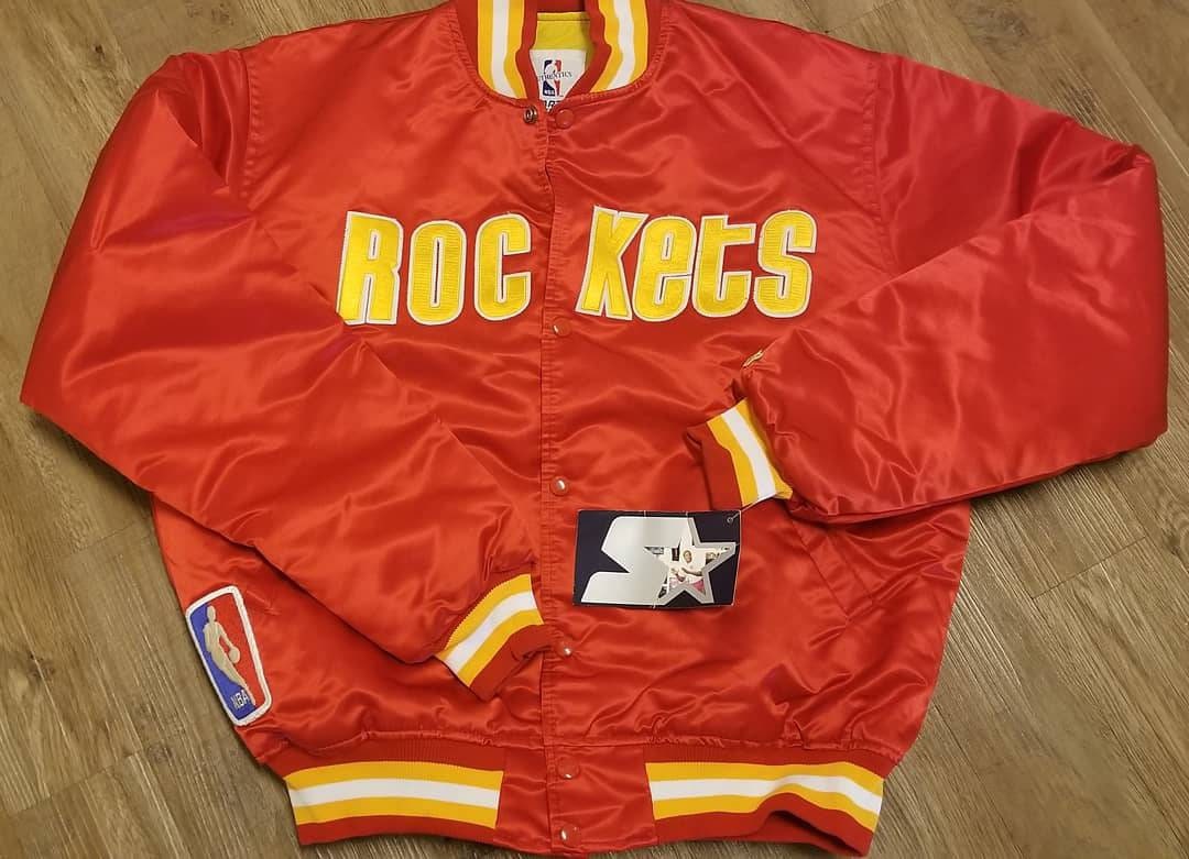 Vintage 90s Houston Rockets Pro Player Jacket Full zip up