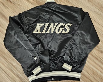 Vintage 1990s Los Angeles LA Kings Chalk Line Wool Varsity Jacket