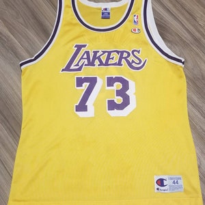 Vintage 90s Los Angeles Lakers Magic Johnson Jersey by Champion Size 44